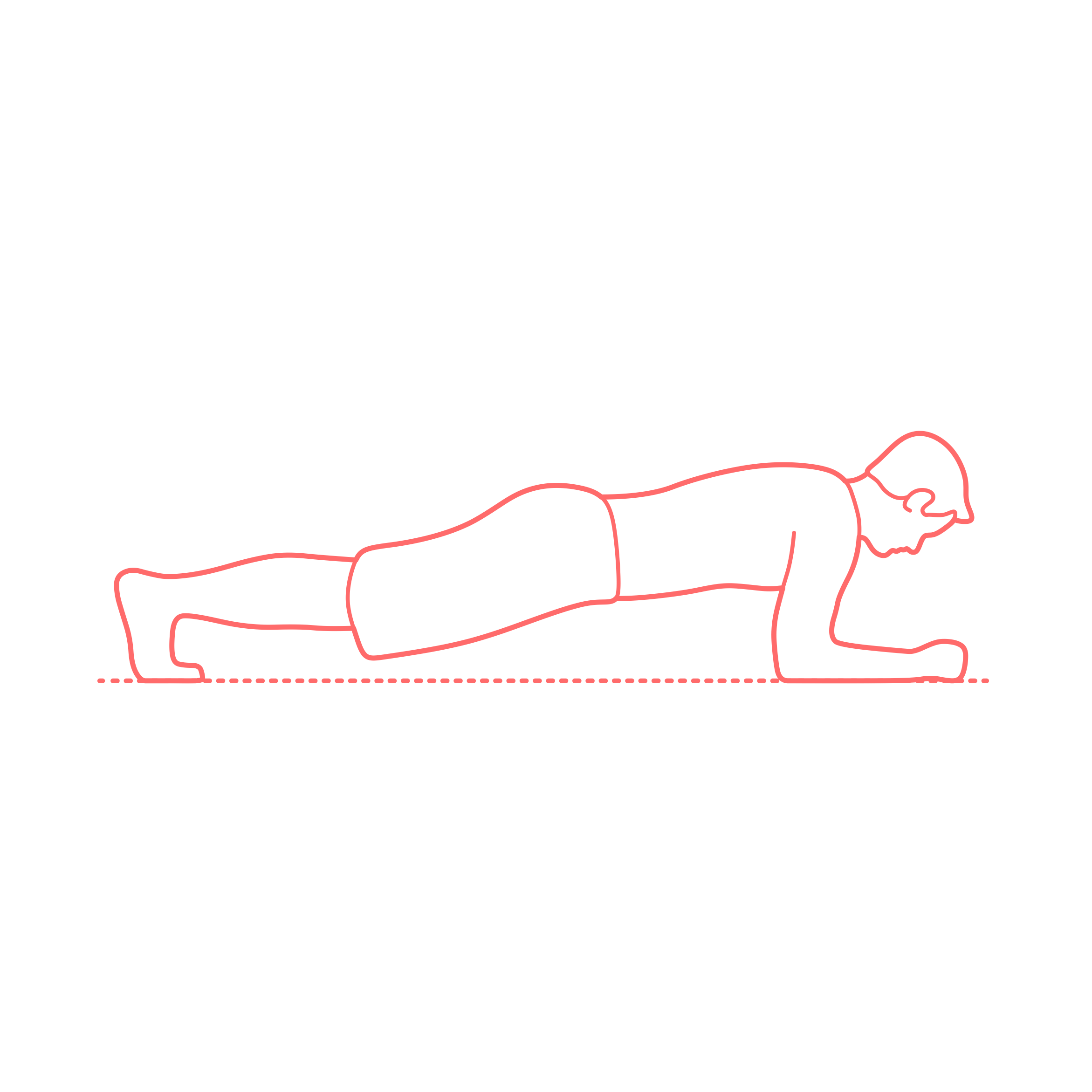 Humans Yoga Poses Dolphin Plank Pose Contour Svg Vector Free Vectors